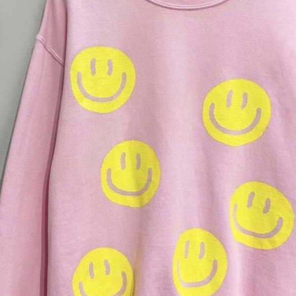 Smiley crewneck light pink - Picture 2 of 5